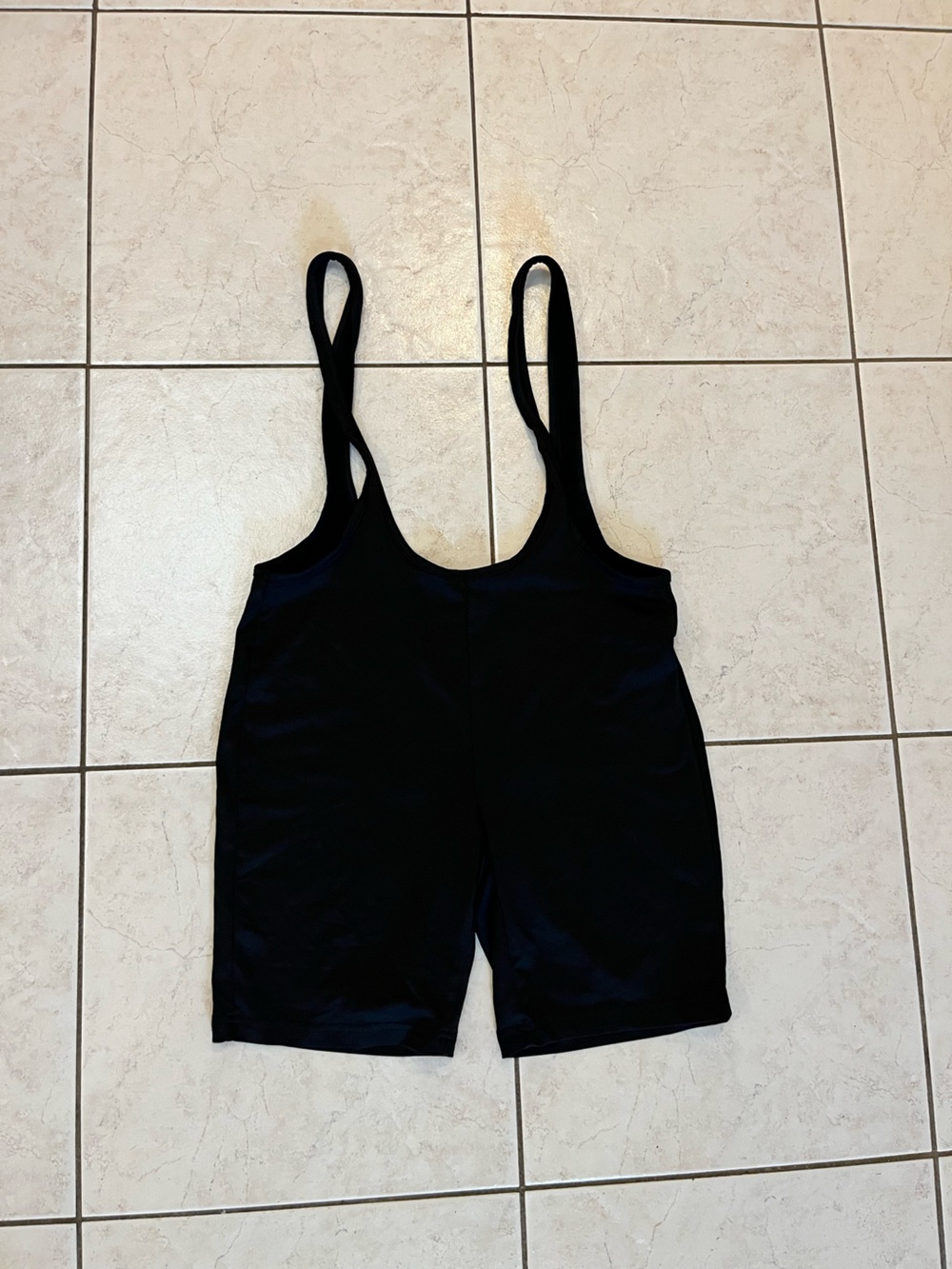 SHEIN Black Kids One-Piece Swimsuit with Thin Straps